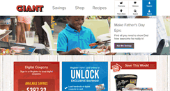 Desktop Screenshot of giantfoodstores.com